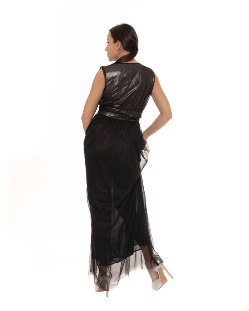 Black Long Dress Chiffon