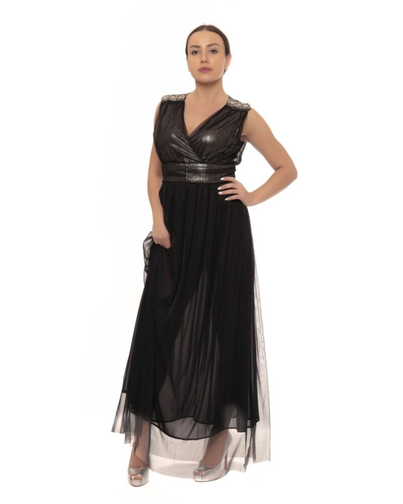 Black Long Dress Chiffon